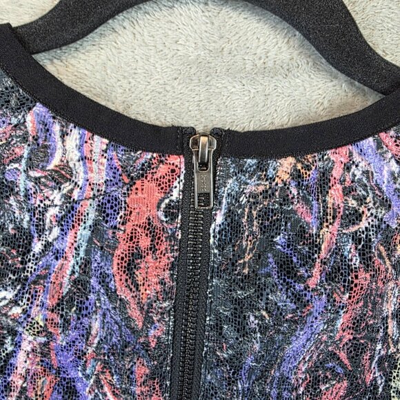 Joe's Dress Womens Small Multi Sheath Abstract Print 3/4 Sleeve Lined Back Zip - Picture 11 of 11